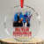 Trump Raised Fist Crystal Glass Ornament Never Surrender Support President 45 47 - Print Your Wear