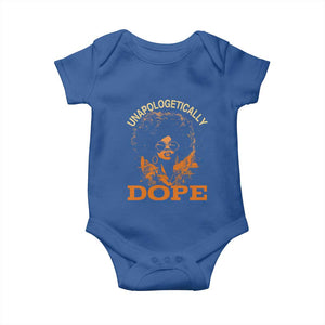 Black Women Unapologetically Dope Baby Onesie Juneteenth Black History Pride TS01 Royal Blue Print Your Wear