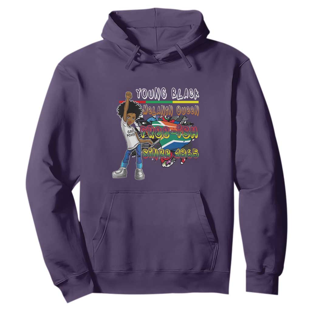 Free Ish Juneteenth Hoodie Freedom Day Since 1865 TS01 Purple Printyourwear