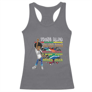 Free Ish Juneteenth Racerback Tank Top Freedom Day Since 1865 TS01 Charcoal Print Your Wear