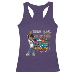 Free Ish Juneteenth Racerback Tank Top Freedom Day Since 1865 TS01 Purple Print Your Wear