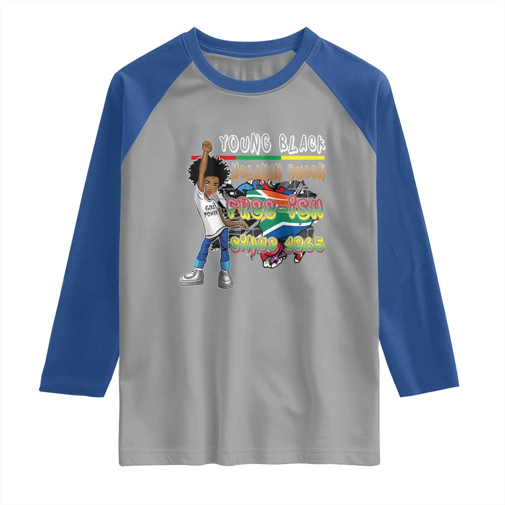 Free Ish Juneteenth Raglan Shirt Freedom Day Since 1865 TS01 Sport Gray Royal Print Your Wear