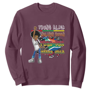 Free Ish Juneteenth Sweatshirt Freedom Day Since 1865 TS01 Maroon Printyourwear