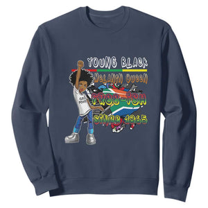 Free Ish Juneteenth Sweatshirt Freedom Day Since 1865 TS01 Navy Printyourwear