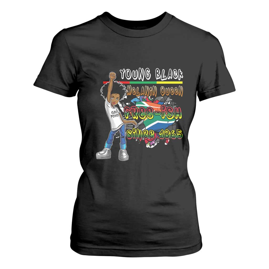 Free Ish Juneteenth T Shirt For Women Freedom Day Since 1865 TS01 Black Print Your Wear