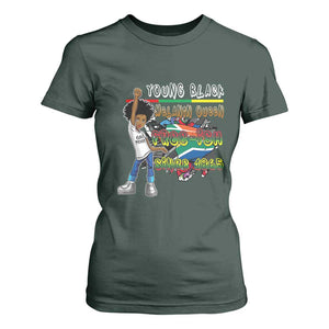 Free Ish Juneteenth T Shirt For Women Freedom Day Since 1865 TS01 Dark Forest Green Print Your Wear