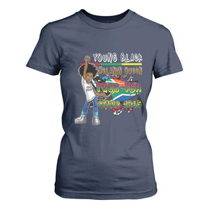 Free Ish Juneteenth T Shirt For Women Freedom Day Since 1865 TS01 Navy Print Your Wear