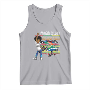 Free Ish Juneteenth Tank Top Freedom Day Since 1865 TS01 Athletic Heather Print Your Wear