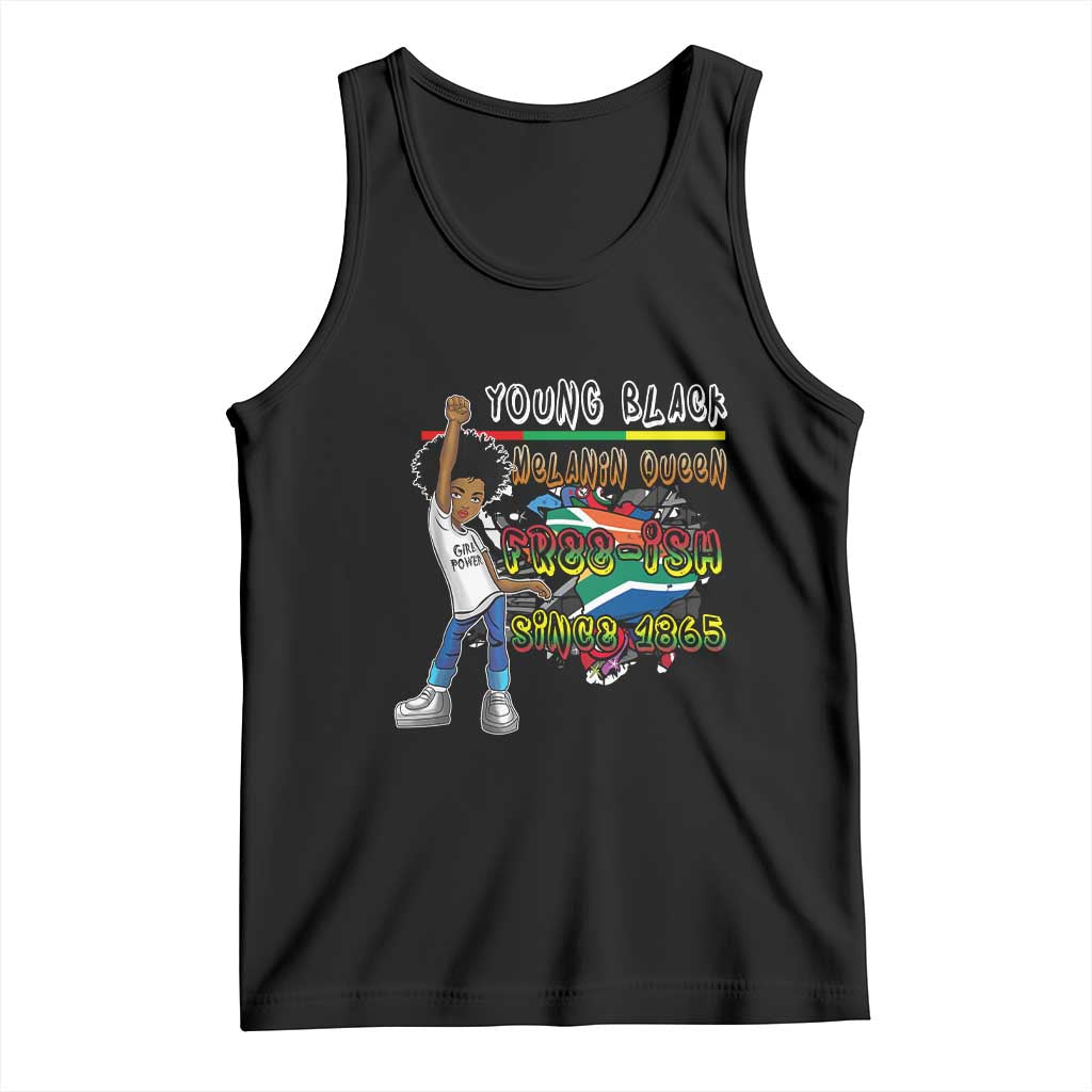 Free Ish Juneteenth Tank Top Freedom Day Since 1865 TS01 Black Print Your Wear