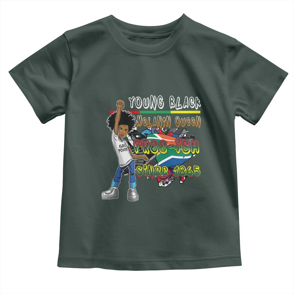 Free Ish Juneteenth Toddler T Shirt Freedom Day Since 1865 TS01 Dark Forest Green Print Your Wear