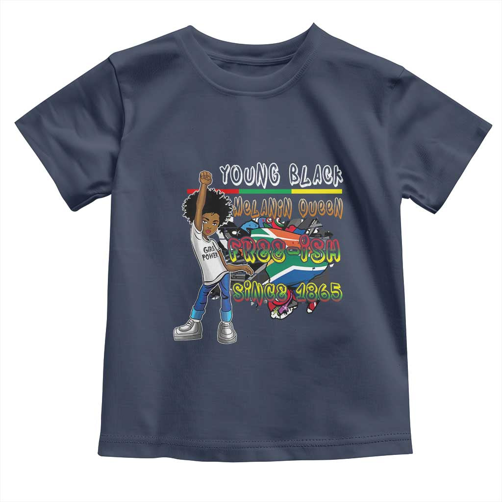 Free Ish Juneteenth Toddler T Shirt Freedom Day Since 1865 TS01 Navy Print Your Wear