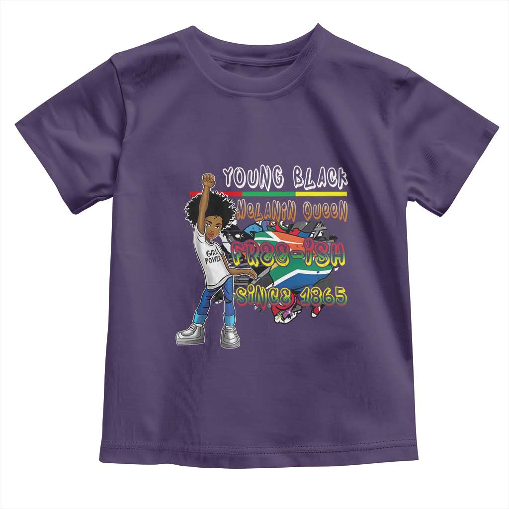 Free Ish Juneteenth Toddler T Shirt Freedom Day Since 1865 TS01 Purple Print Your Wear