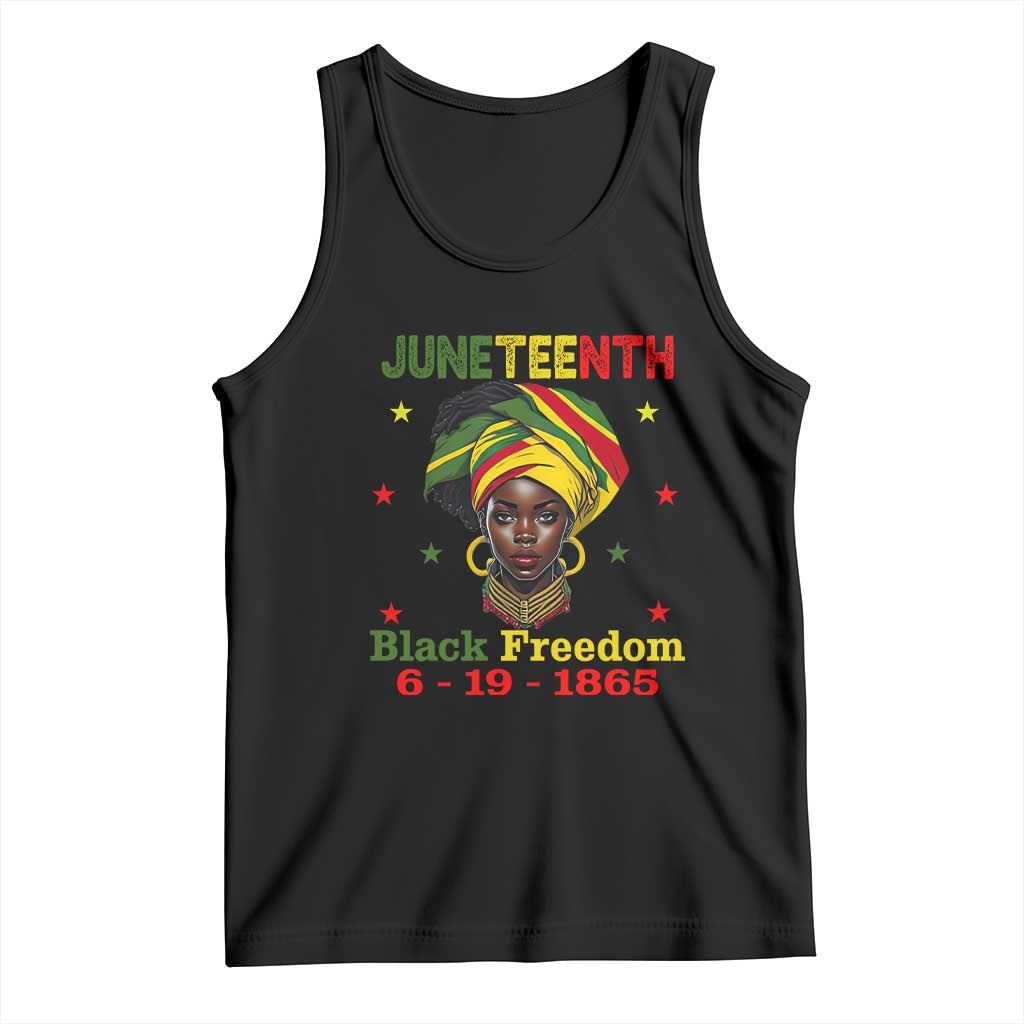 Juneteenth Black Freedom Tank Top Since 1865 For African Women Black Pride TS01 Black Print Your Wear