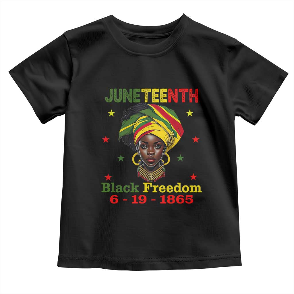 Juneteenth Black Freedom Toddler T Shirt Since 1865 For African Women Black Pride TS01 Black Print Your Wear