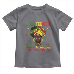 Juneteenth Black Freedom Toddler T Shirt Since 1865 For African Women Black Pride TS01 Charcoal Print Your Wear
