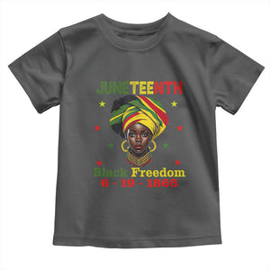 Juneteenth Black Freedom Toddler T Shirt Since 1865 For African Women Black Pride TS01 Dark Heather Print Your Wear