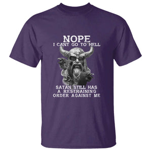 Odin T Shirt Norse Mythology with Huginn & Muninn - Viking God Design TS01 Purple Print Your Wear