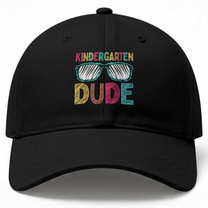 Kindergarten Dude Baseball Cap Funny First Day Back to School Student