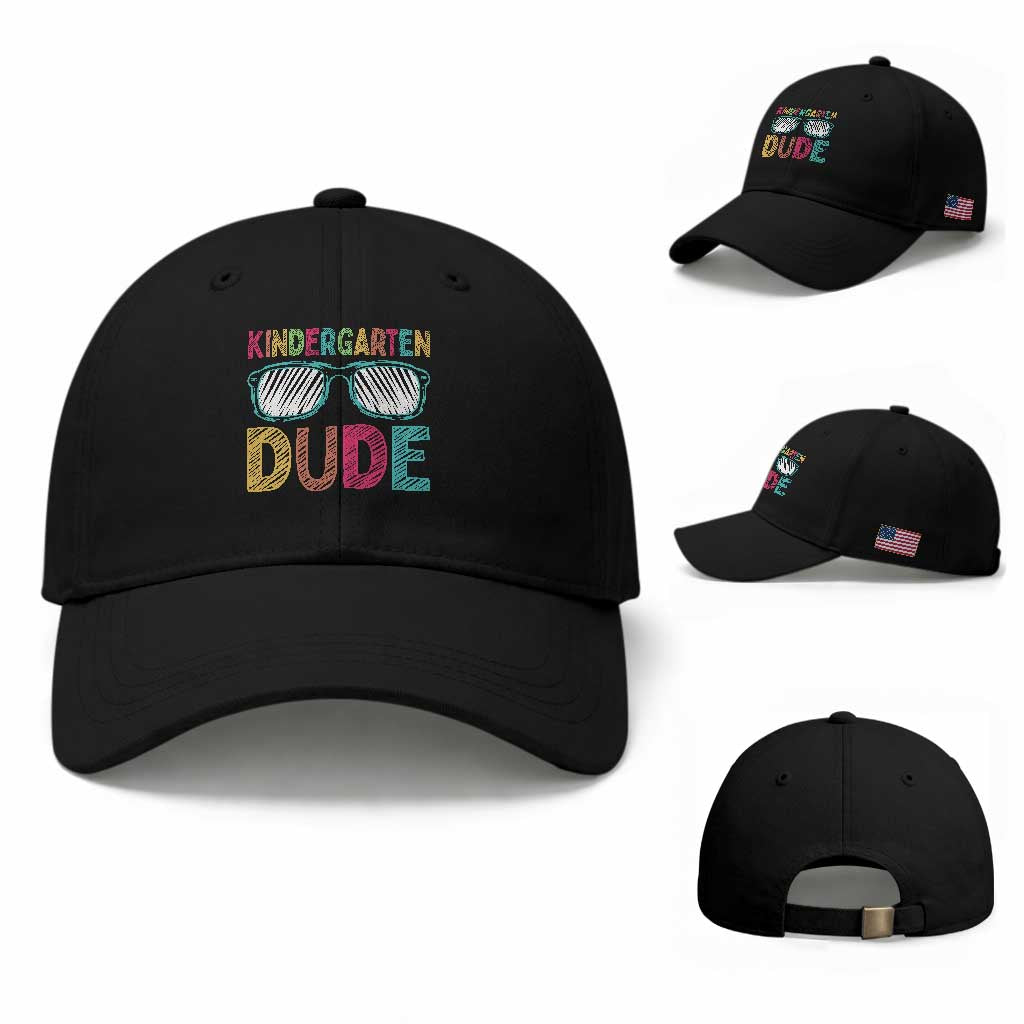 Kindergarten Dude Baseball Cap Funny First Day Back to School Student