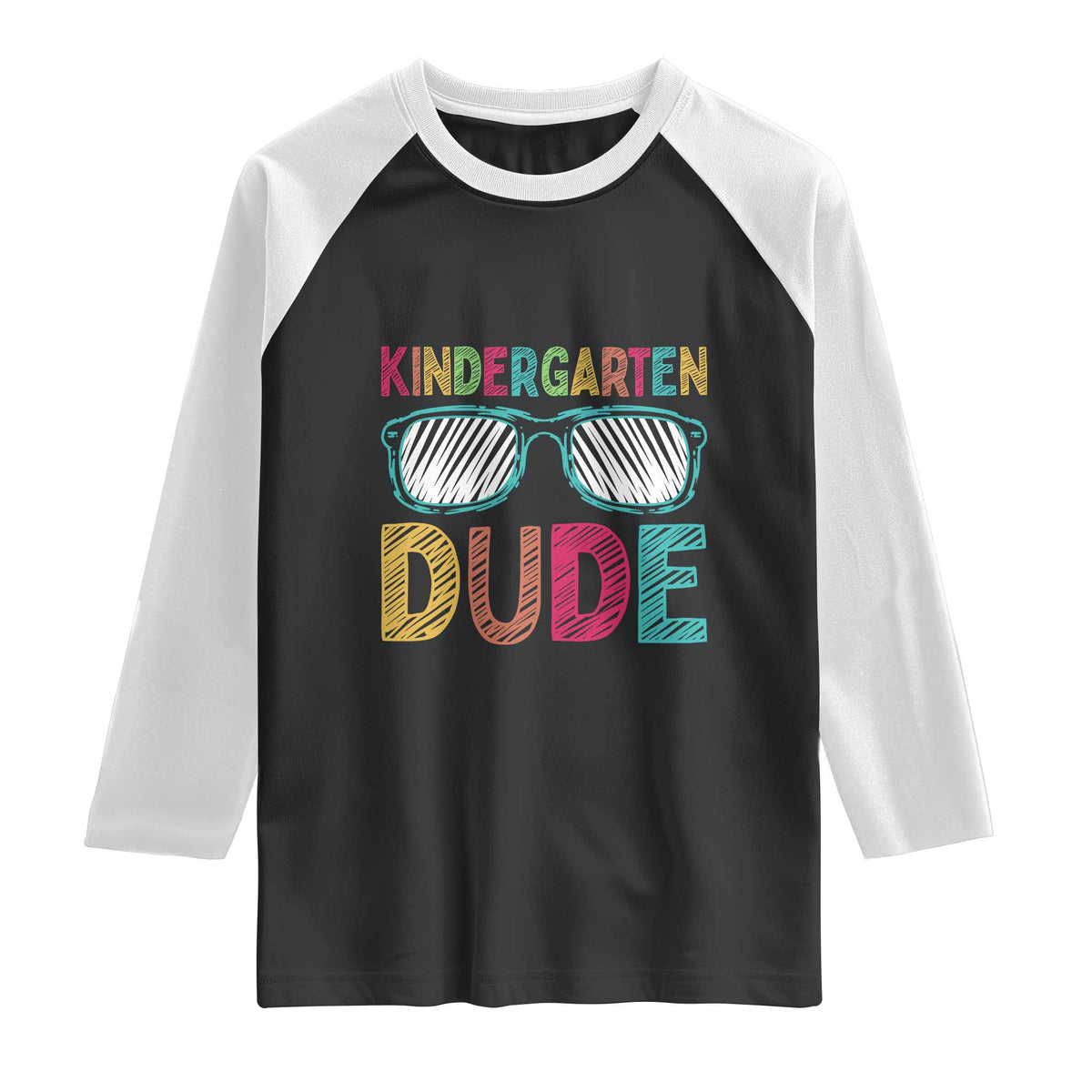 Kindergarten Dude Raglan Shirt Funny First Day Back to School Student