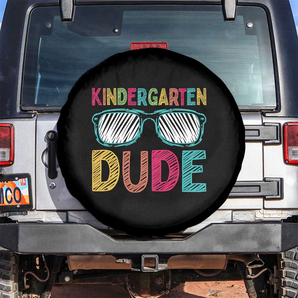 Kindergarten Dude Spare Tire Cover Funny First Day Back to School Student