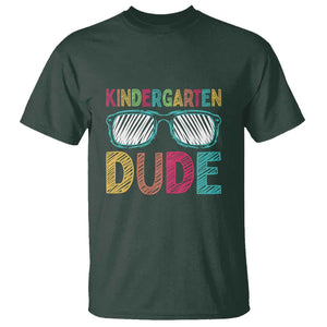 Kindergarten Dude T Shirt Funny First Day Back to School Student TS01 Dark Forest Green Print Your Wear