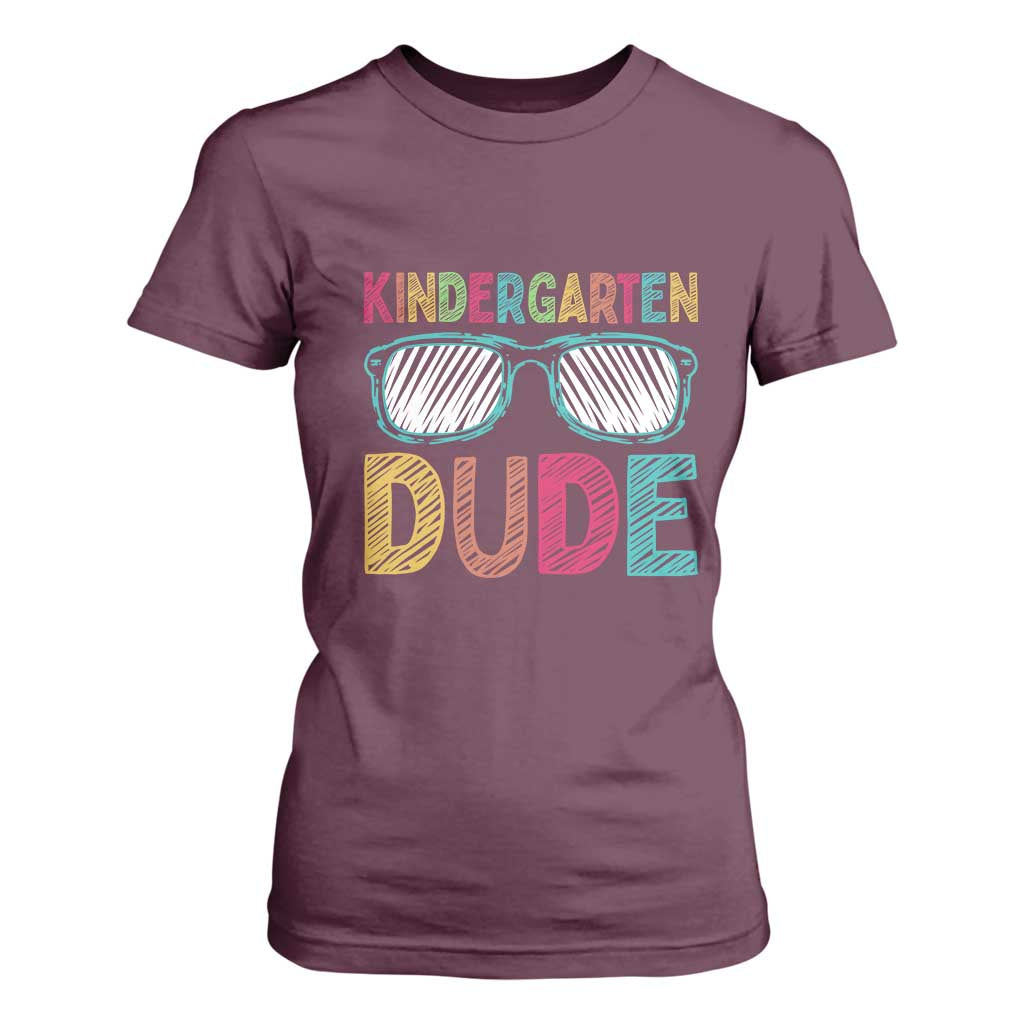 Kindergarten Dude T Shirt For Women Funny First Day Back to School Student