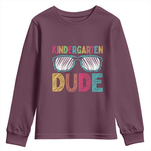 Kindergarten Dude Youth Sweatshirt Funny First Day Back to School Student