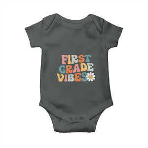 Retro 1st Day of School Baby Onesie First Grade Vibes 1st Grade Team