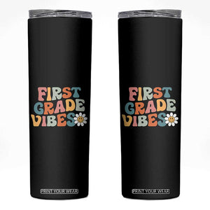 Retro 1st Day of School Skinny Tumbler First Grade Vibes 1st Grade Team