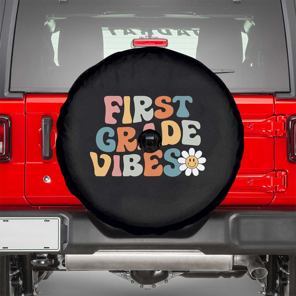 Retro 1st Day of School Spare Tire Cover First Grade Vibes 1st Grade Team