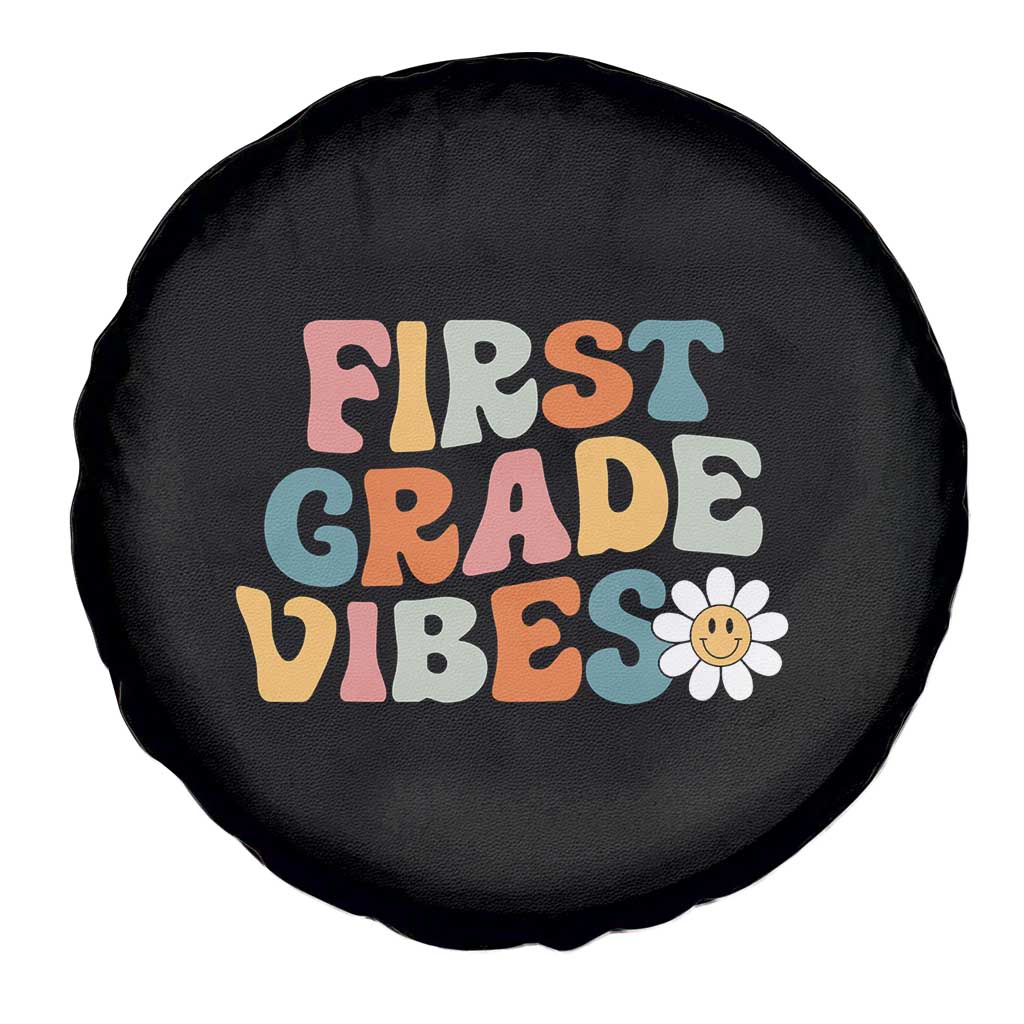 Retro 1st Day of School Spare Tire Cover First Grade Vibes 1st Grade Team