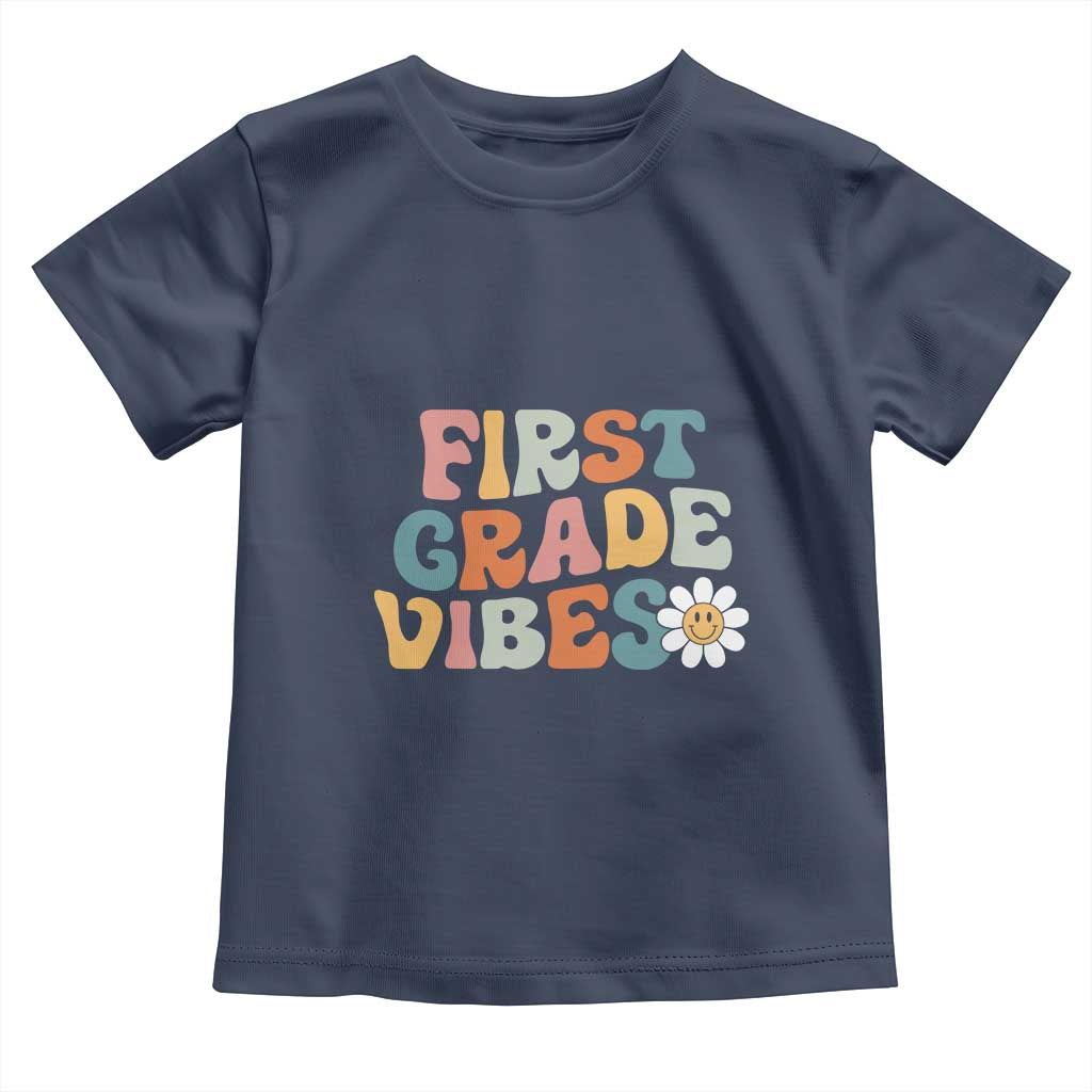 Retro 1st Day of School Toddler T Shirt First Grade Vibes 1st Grade Team