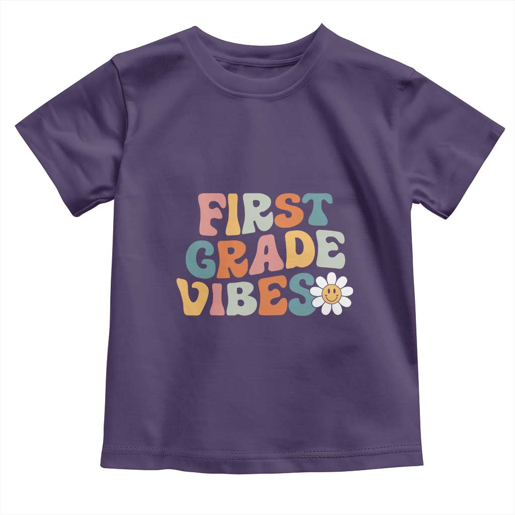 Retro 1st Day of School Toddler T Shirt First Grade Vibes 1st Grade Team
