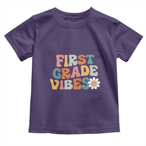Retro 1st Day of School Toddler T Shirt First Grade Vibes 1st Grade Team
