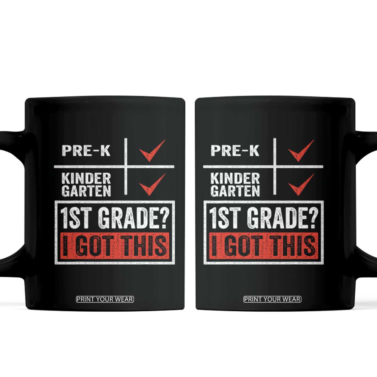 Boys and Girls First Day of First Grade Coffee Mug Back to School