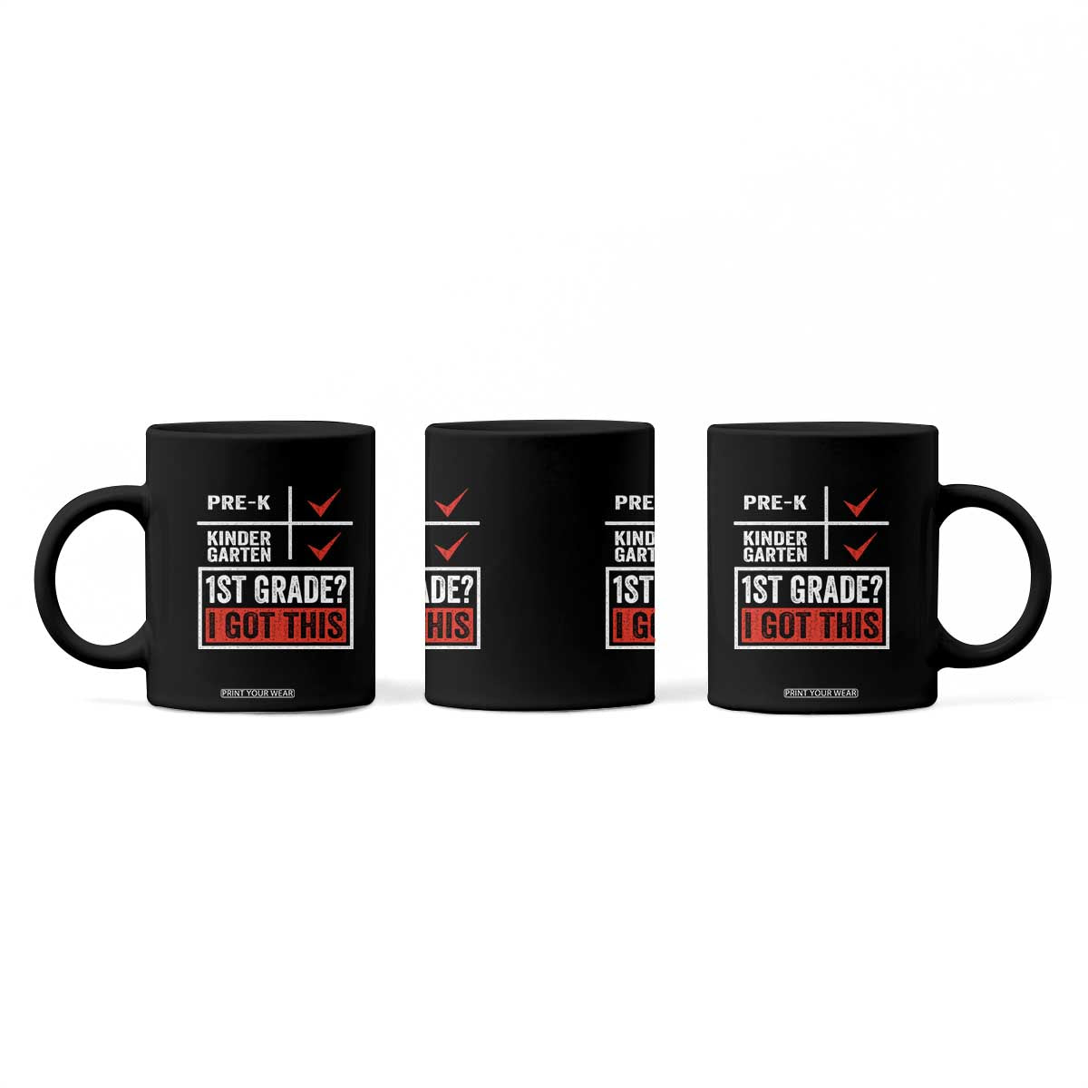 Boys and Girls First Day of First Grade Coffee Mug Back to School