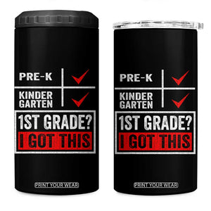Boys and Girls First Day of First Grade 4 in 1 Can Cooler Tumbler Back to School