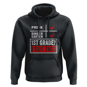 Boys and Girls First Day of First Grade Hoodie Back to School TS01 Black Print Your Wear