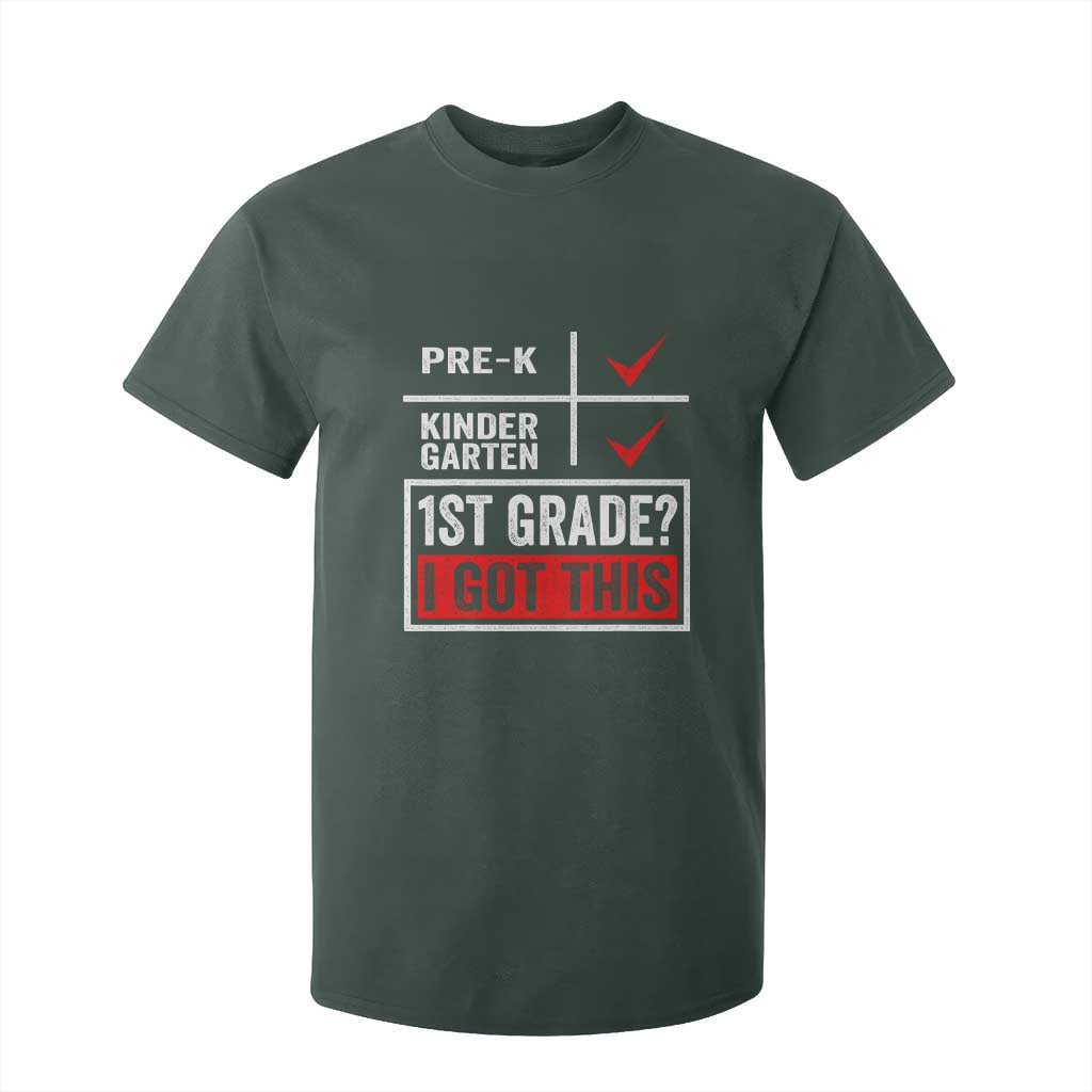 Boys and Girls First Day of First Grade T Shirt For Kid Back to School