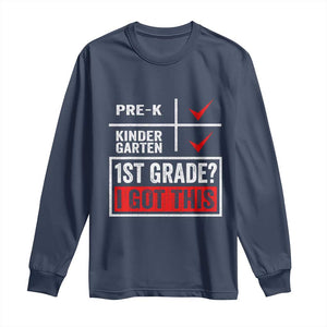 Boys and Girls First Day of First Grade Long Sleeve Shirt Back to School