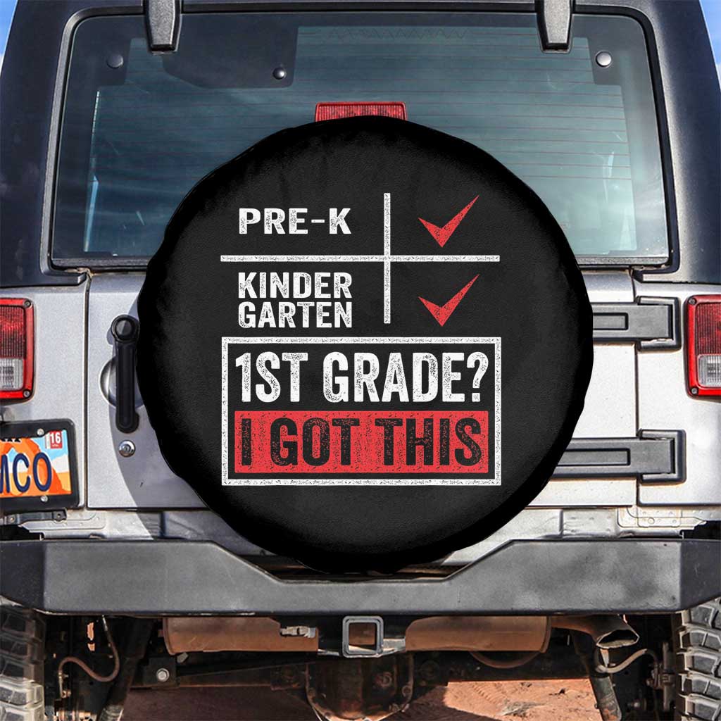 Boys and Girls First Day of First Grade Spare Tire Cover Back to School