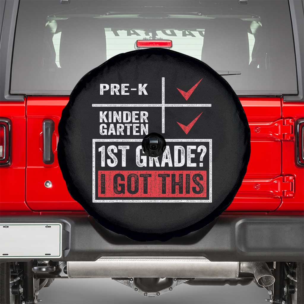 Boys and Girls First Day of First Grade Spare Tire Cover Back to School