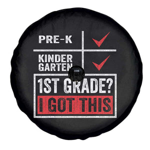 Boys and Girls First Day of First Grade Spare Tire Cover Back to School