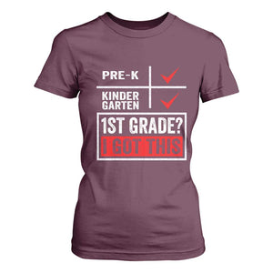 Boys and Girls First Day of First Grade T Shirt For Women Back to School