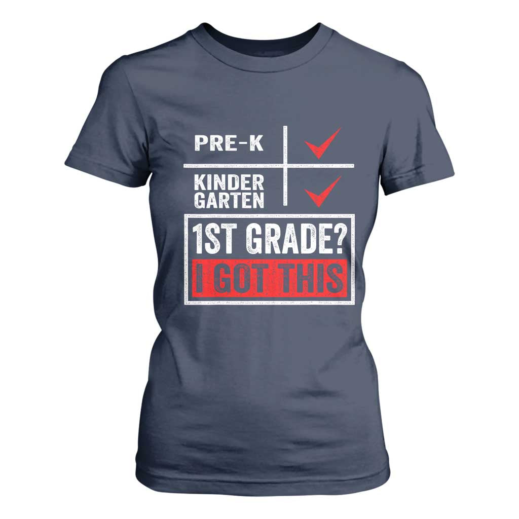 Boys and Girls First Day of First Grade T Shirt For Women Back to School
