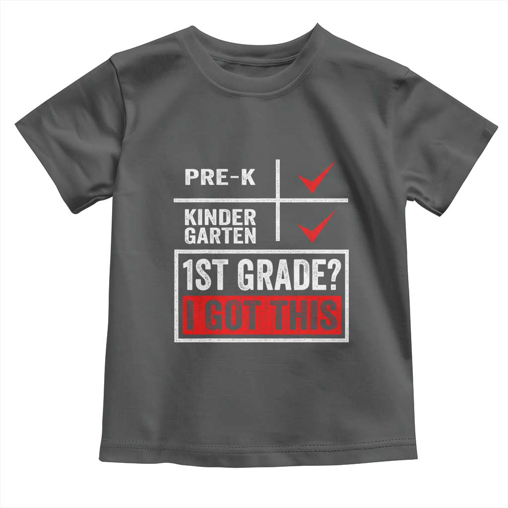 Boys and Girls First Day of First Grade Toddler T Shirt Back to School