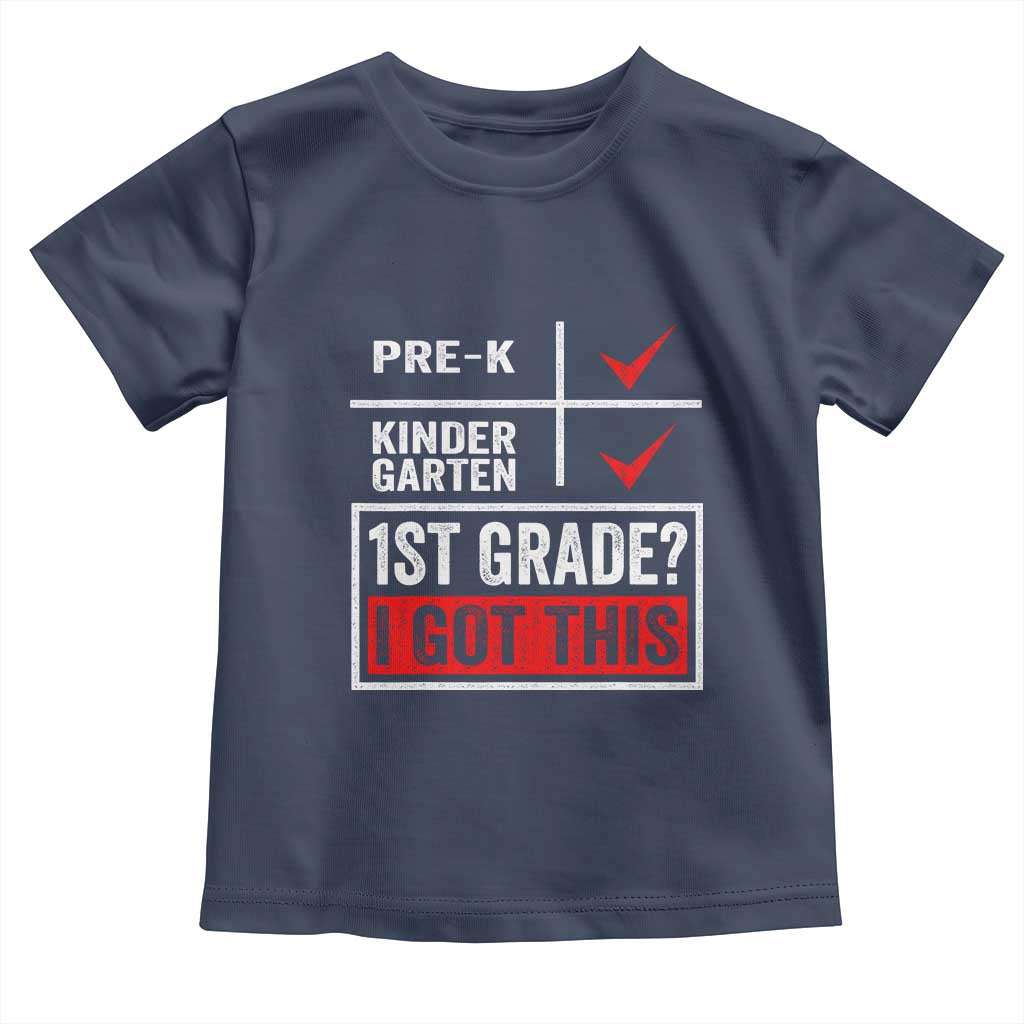 Boys and Girls First Day of First Grade Toddler T Shirt Back to School