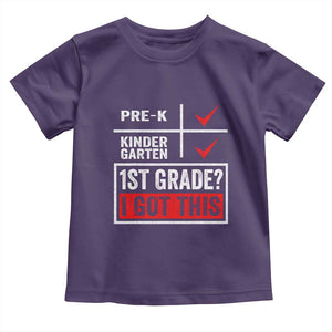 Boys and Girls First Day of First Grade Toddler T Shirt Back to School