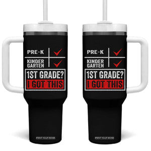 Boys and Girls First Day of First Grade Tumbler With Handle Back to School